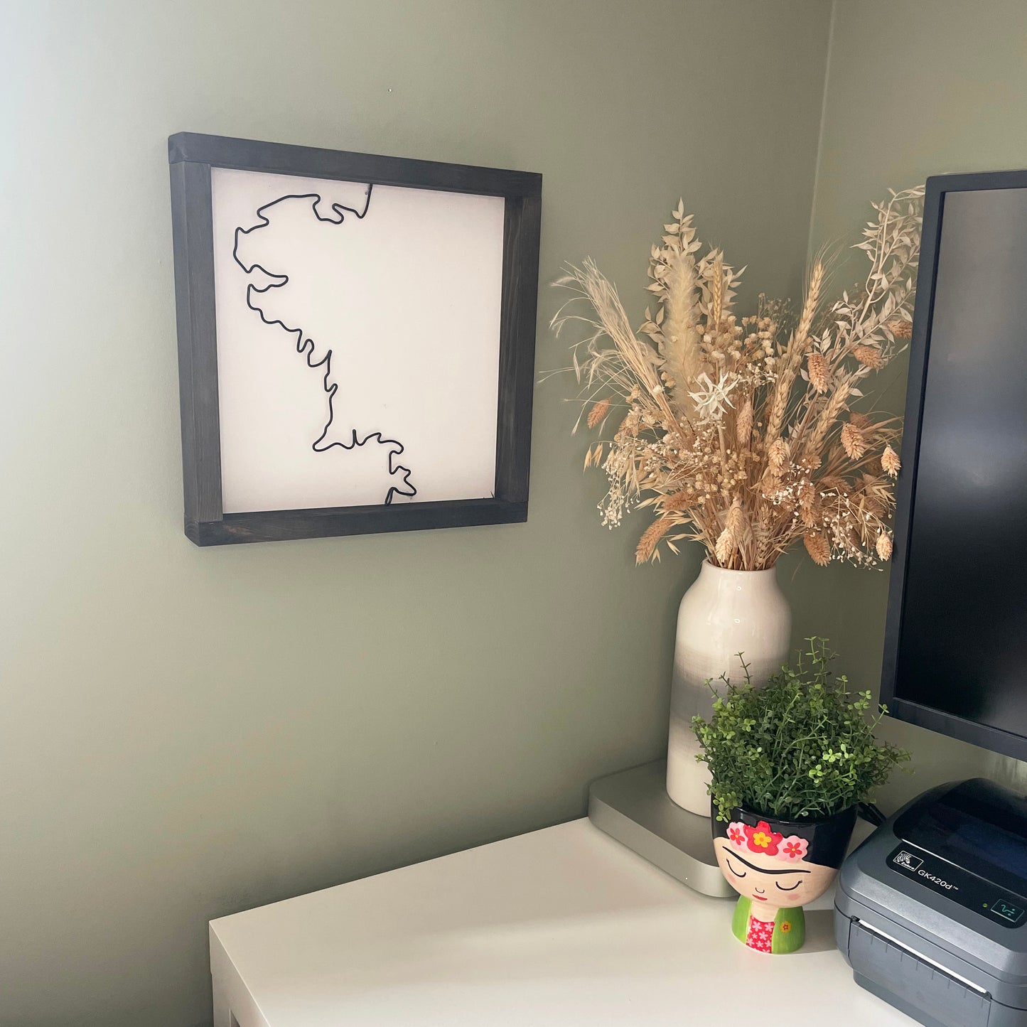 Framed Handmade Maps