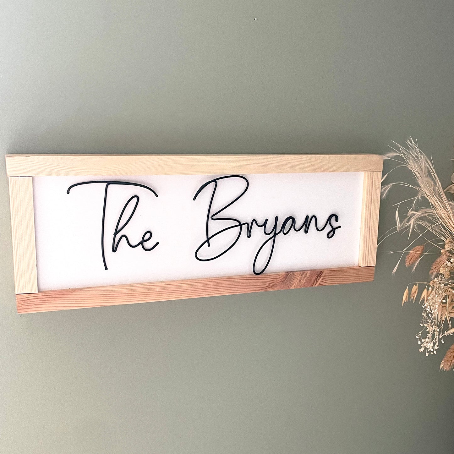 Framed Family Name