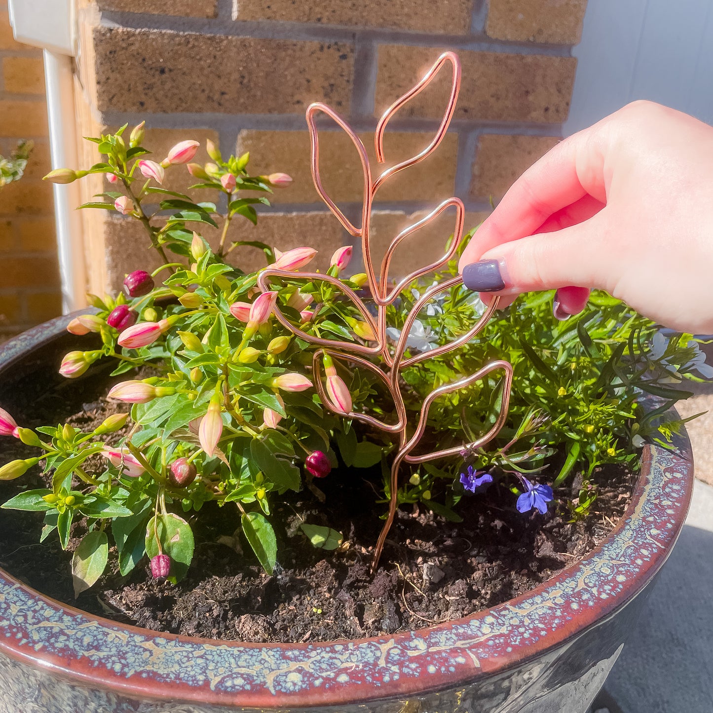 Decorative Leaves Plant Pot Stick