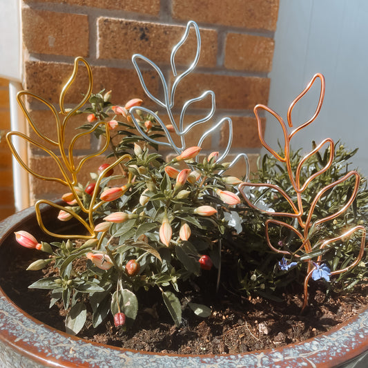 Decorative Leaves Plant Pot Stick