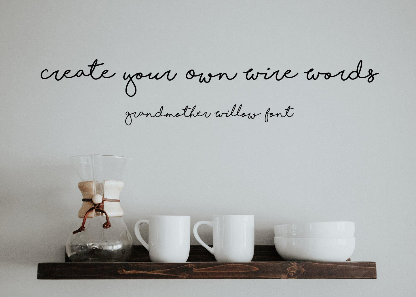Custom Wire Words - Grandmother Willow - Briar Rose Wire