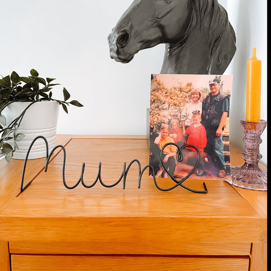 Customisable 'Mum' Photo Holder