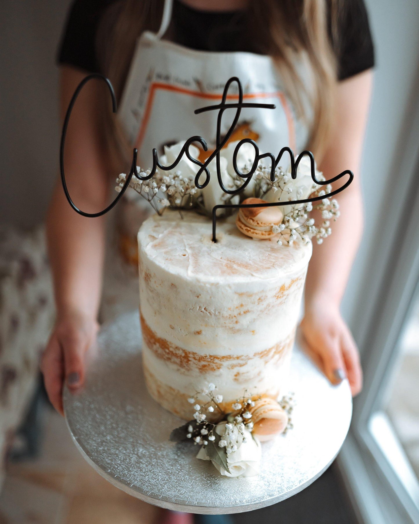 Personalised Cake Topper - Briar Rose Wire
