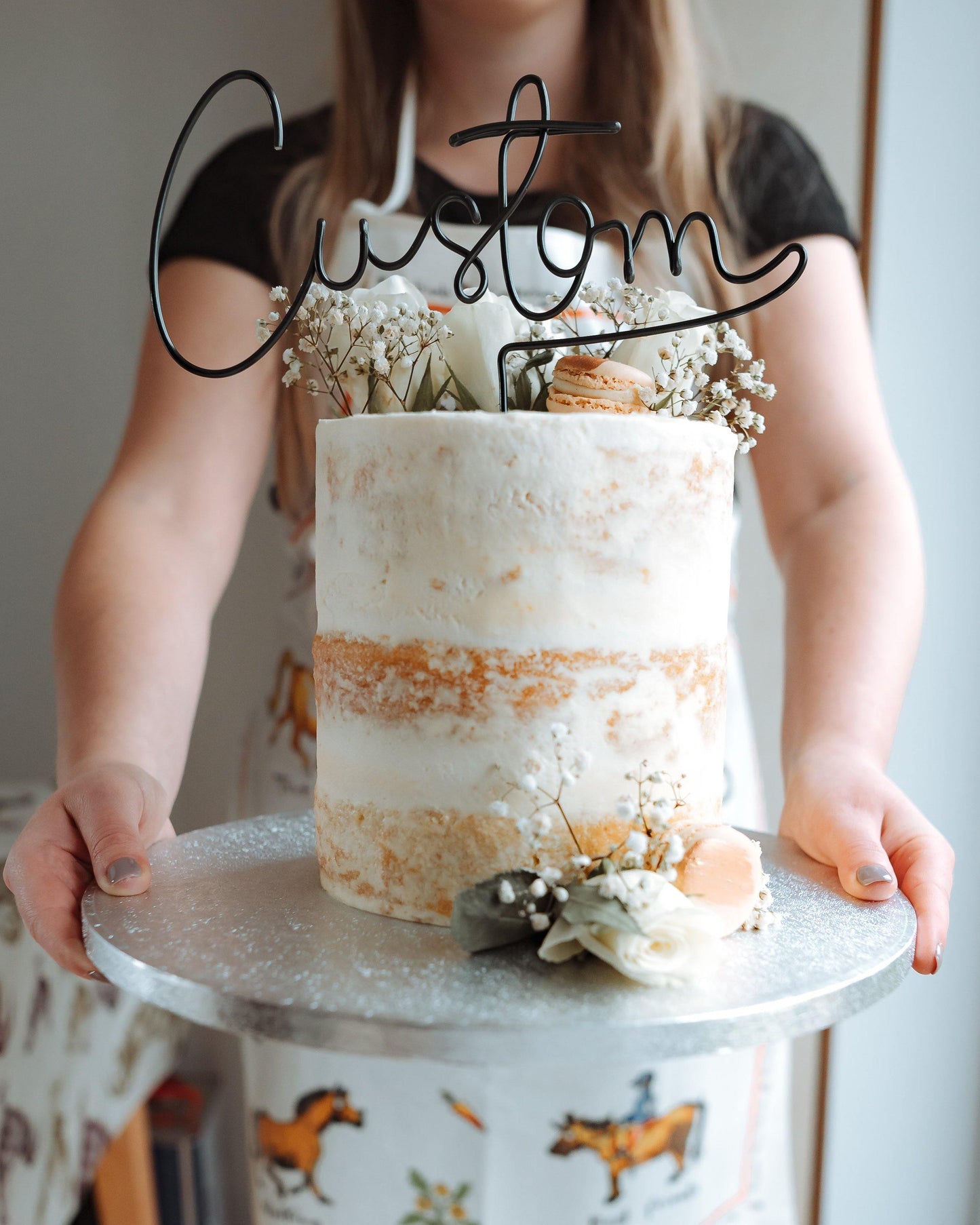 Personalised Cake Topper - Briar Rose Wire