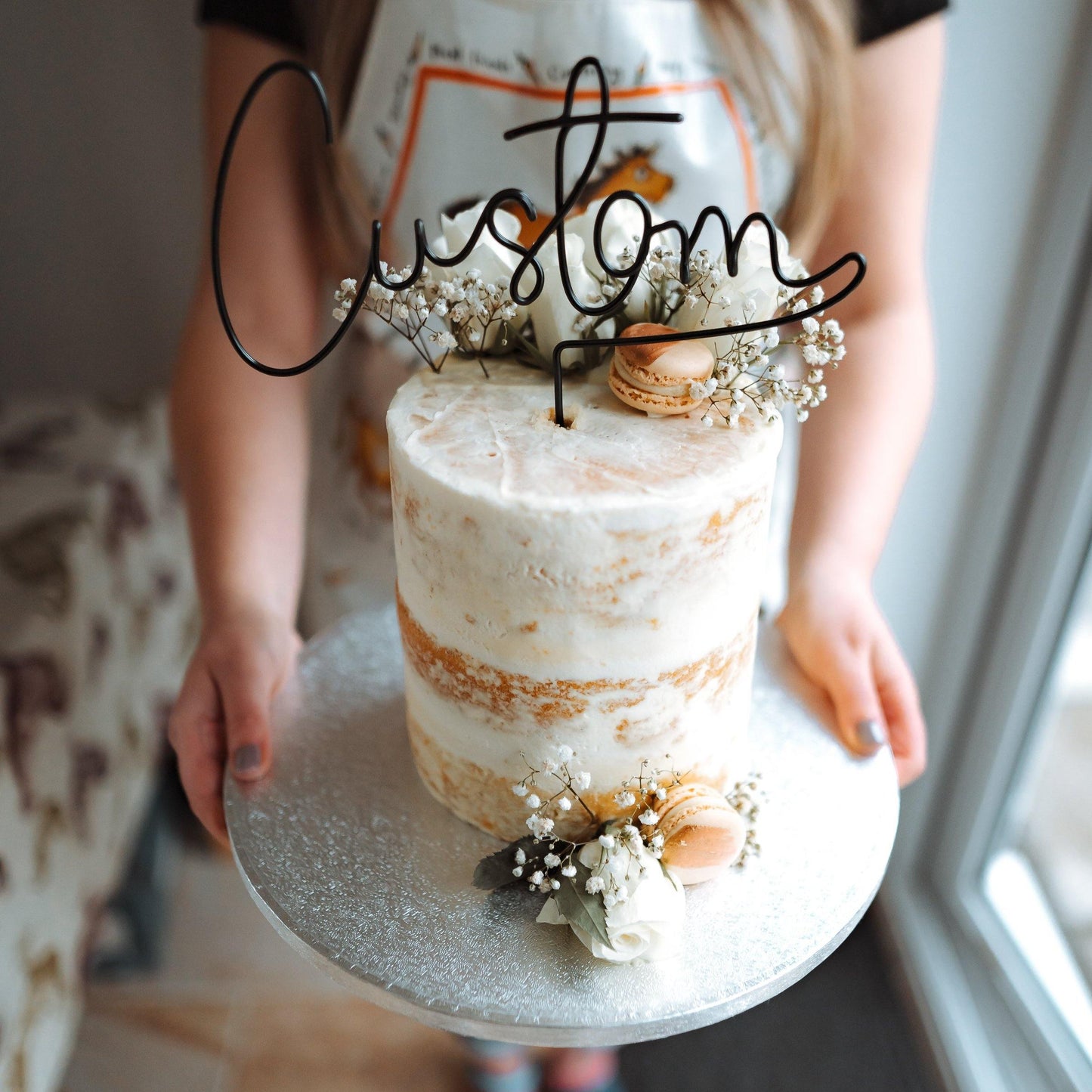 Personalised Cake Topper - Briar Rose Wire