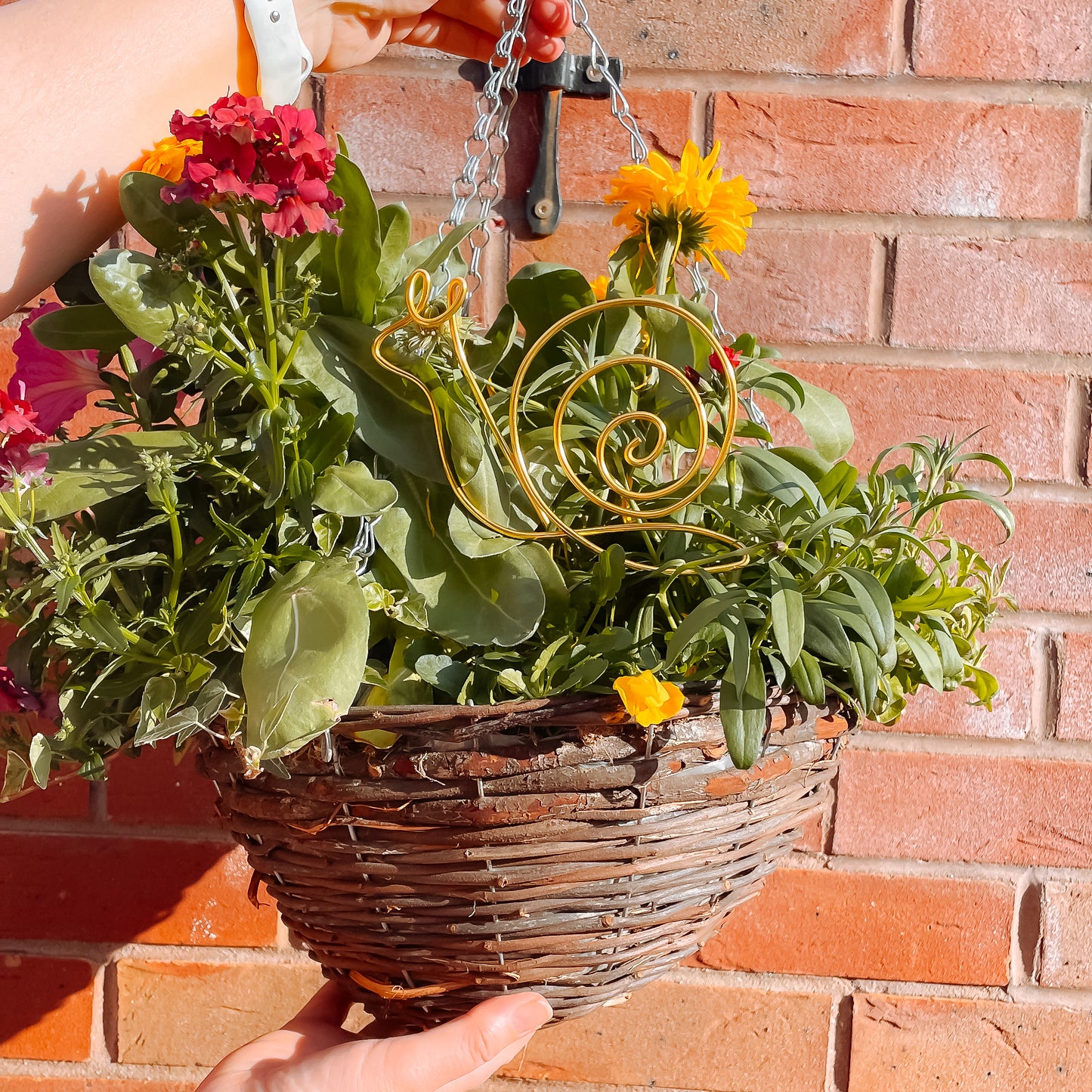 Decorative Snail Plant Pot Stick