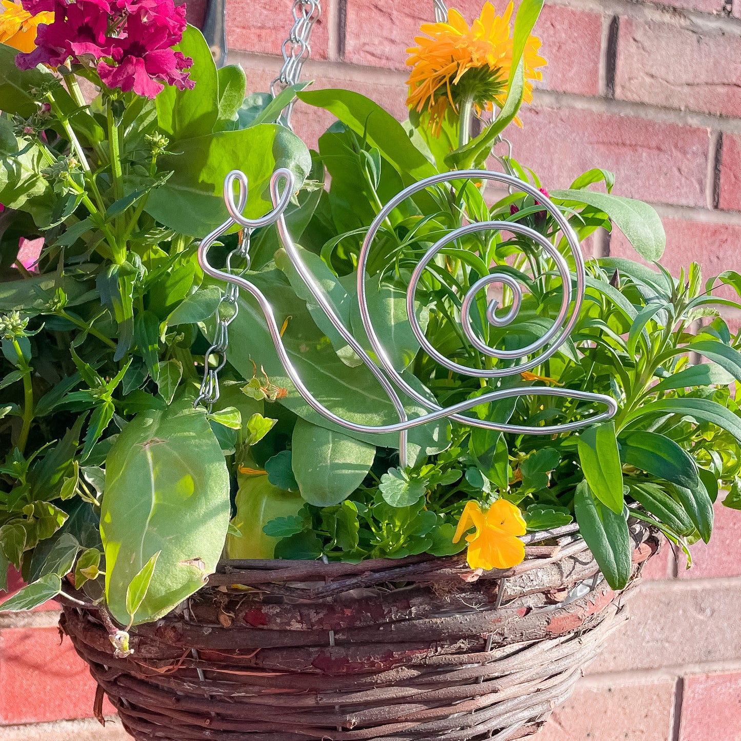 Decorative Snail Plant Pot Stick
