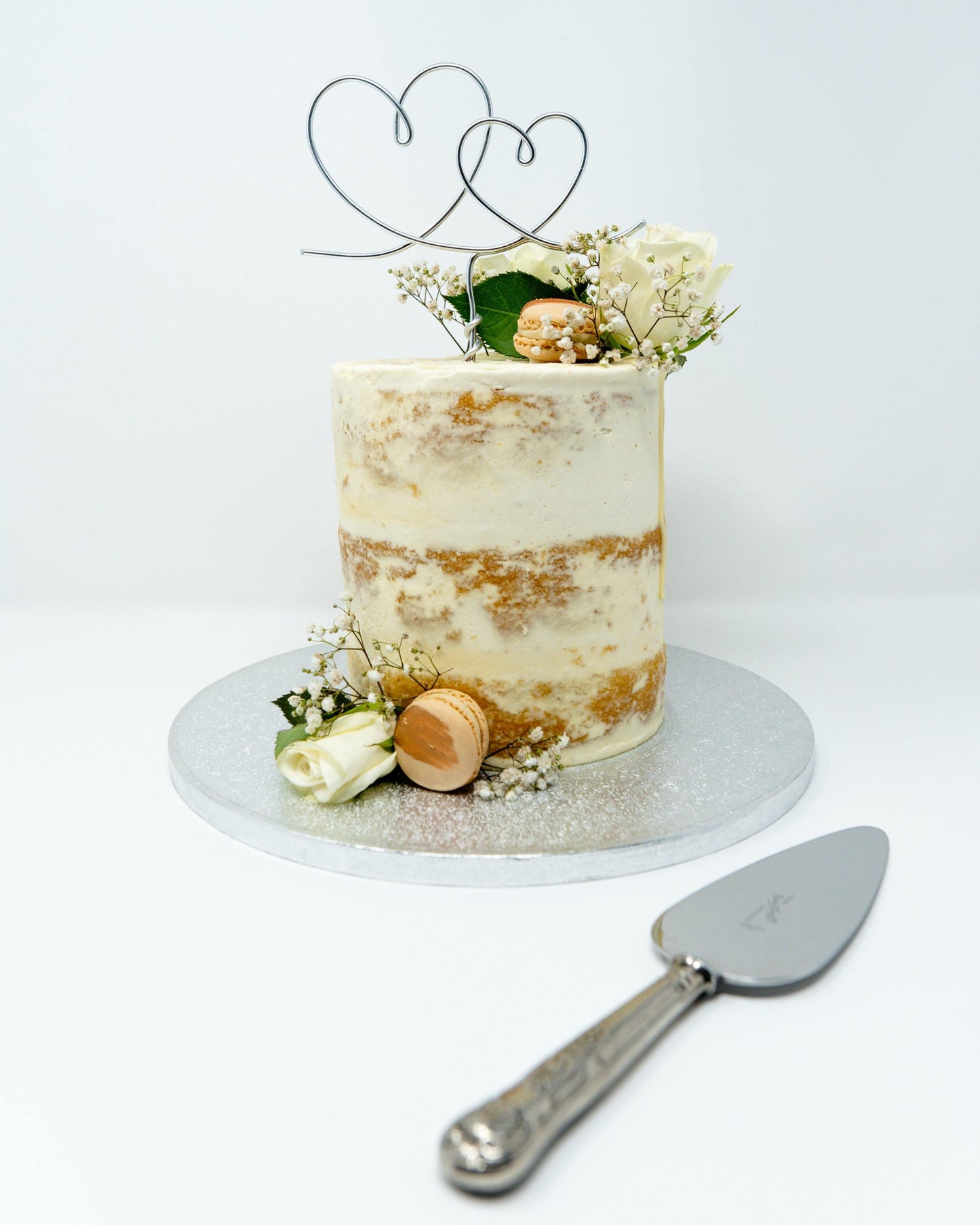 Double Heart - Cake Topper - Briar Rose Wire