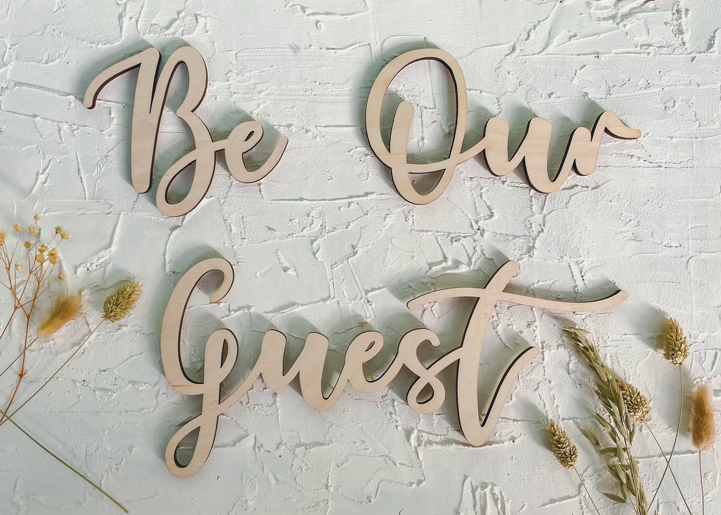 'Be Our Guest' - Wood Words
