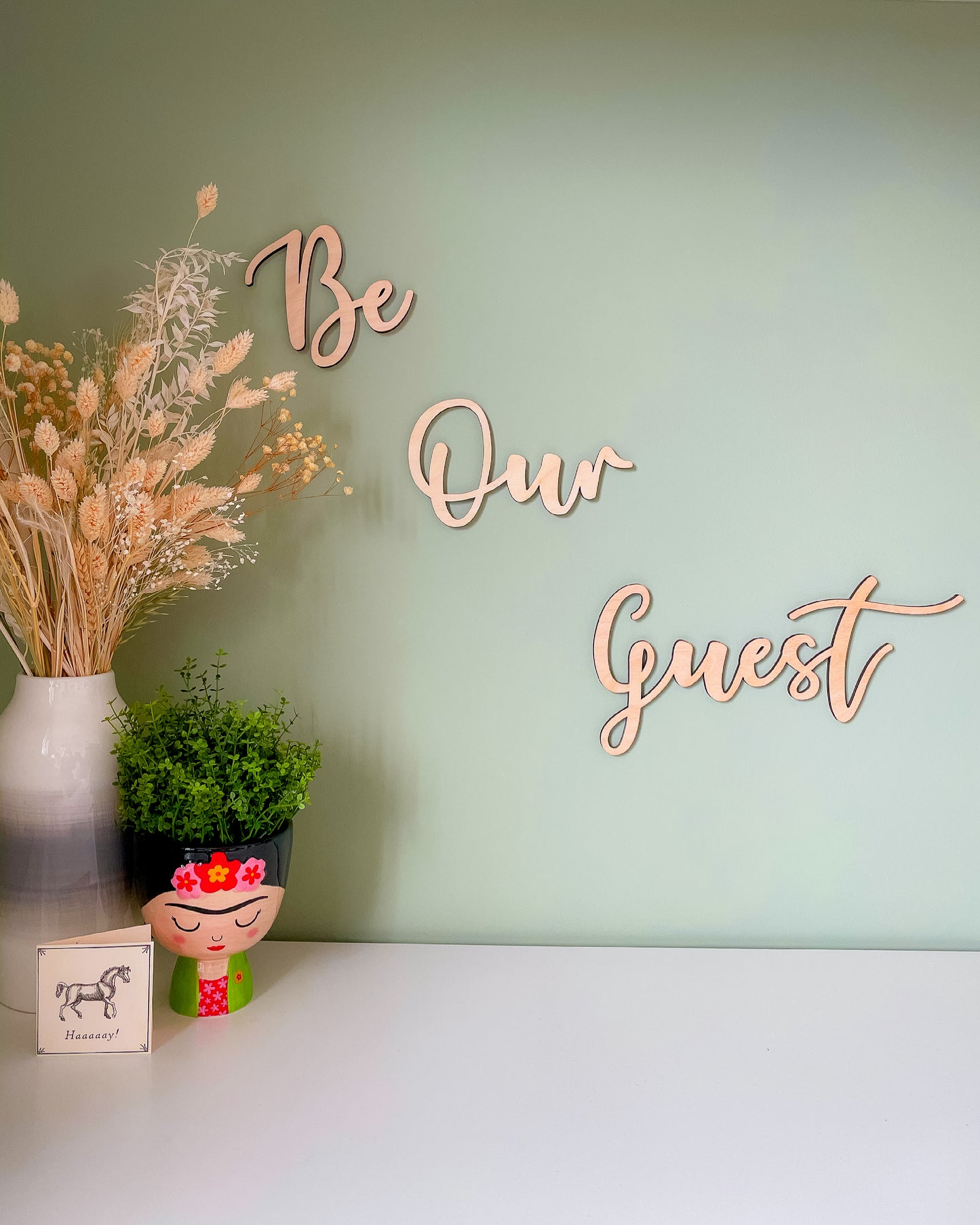 'Be Our Guest' - Wood Words