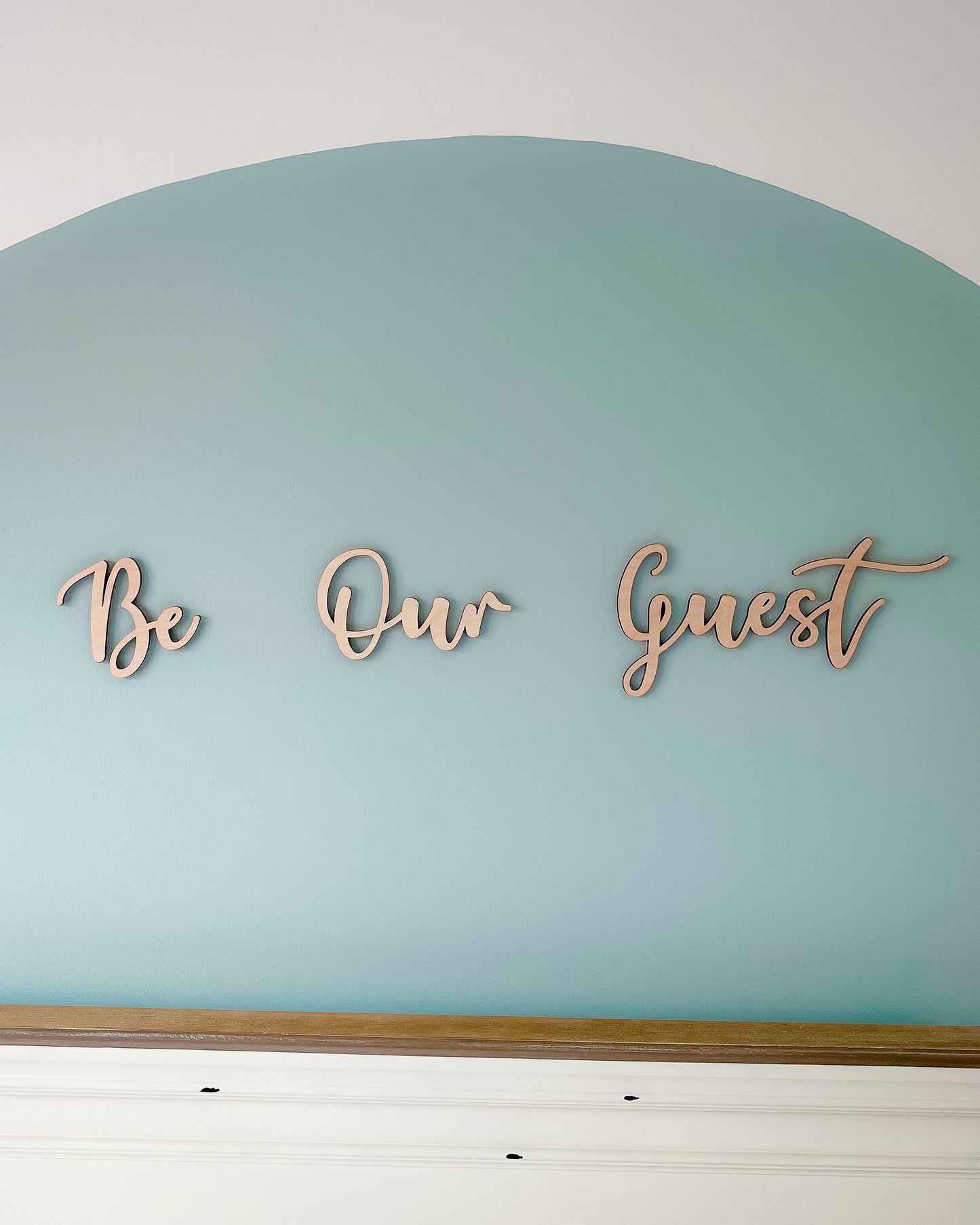 'Be Our Guest' - Wood Words
