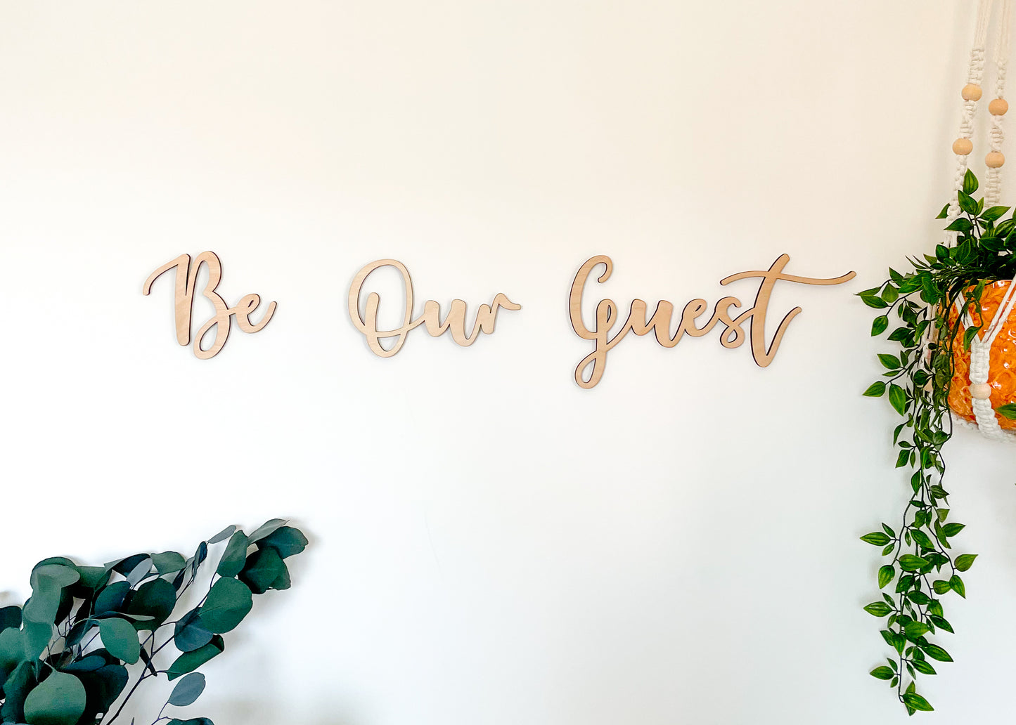 'Be Our Guest' - Wood Words