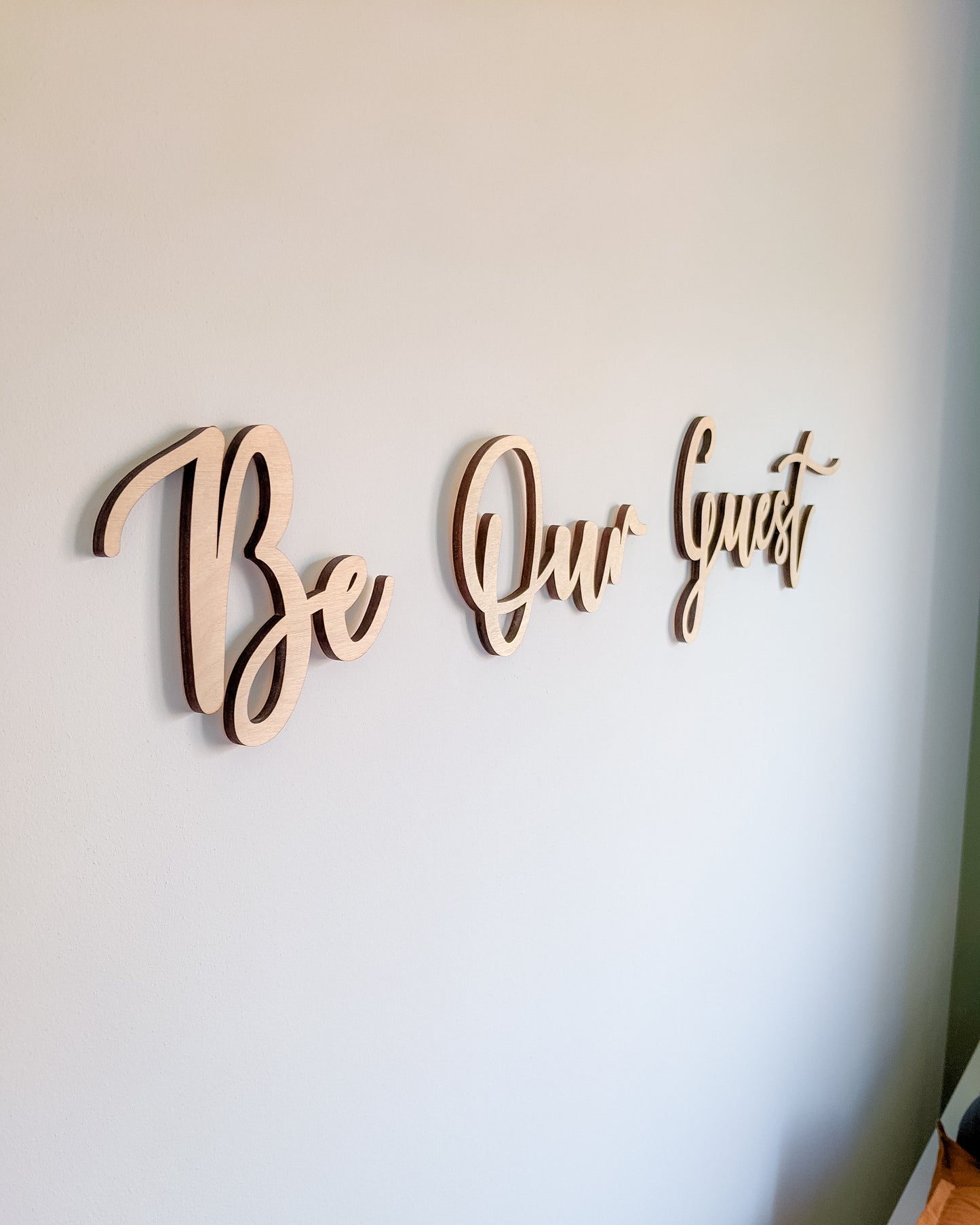 'Be Our Guest' - Wood Words