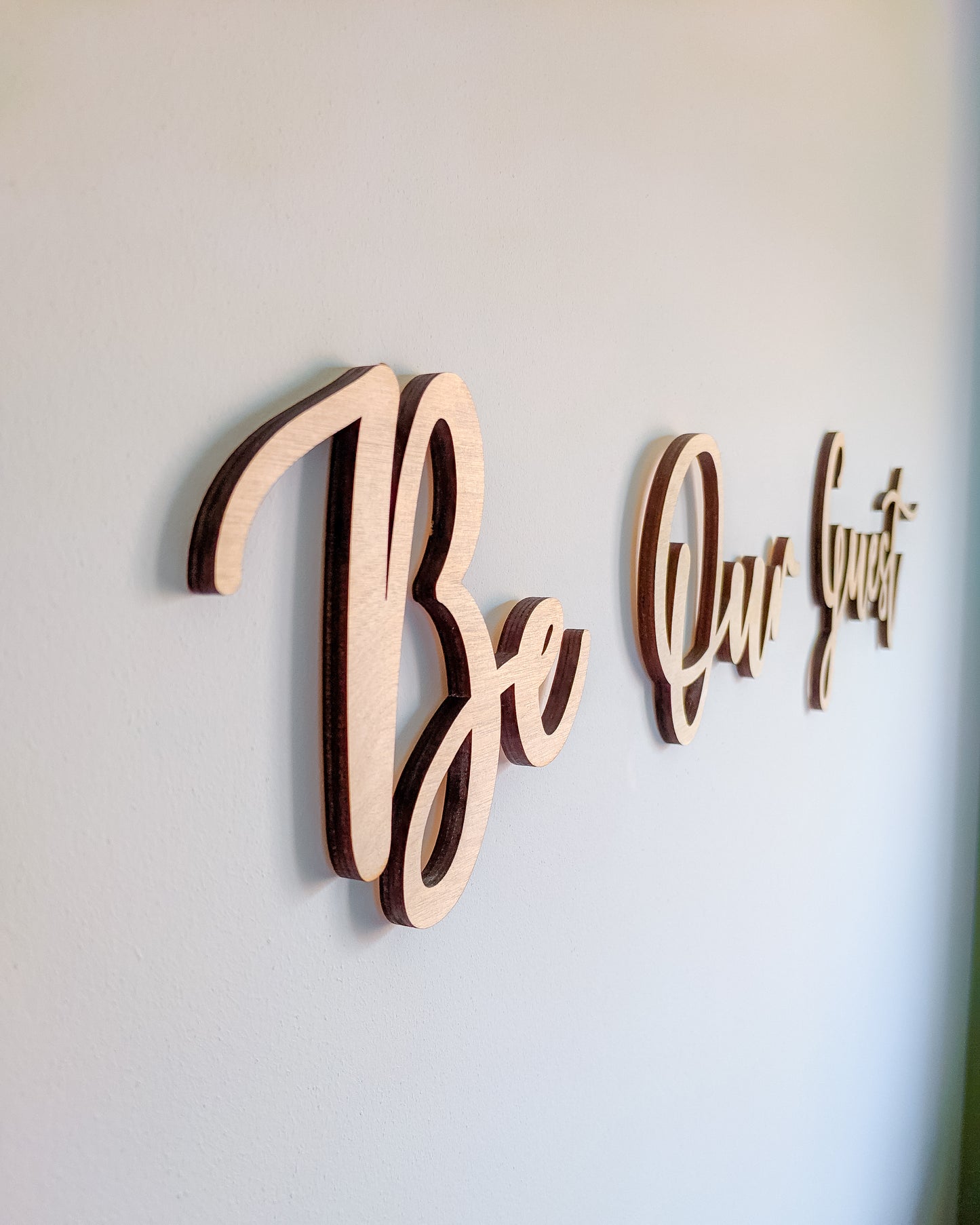 'Be Our Guest' - Wood Words