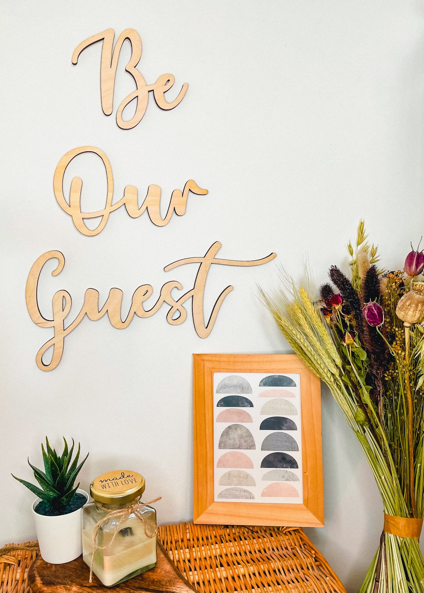 'Be Our Guest' - Wood Words