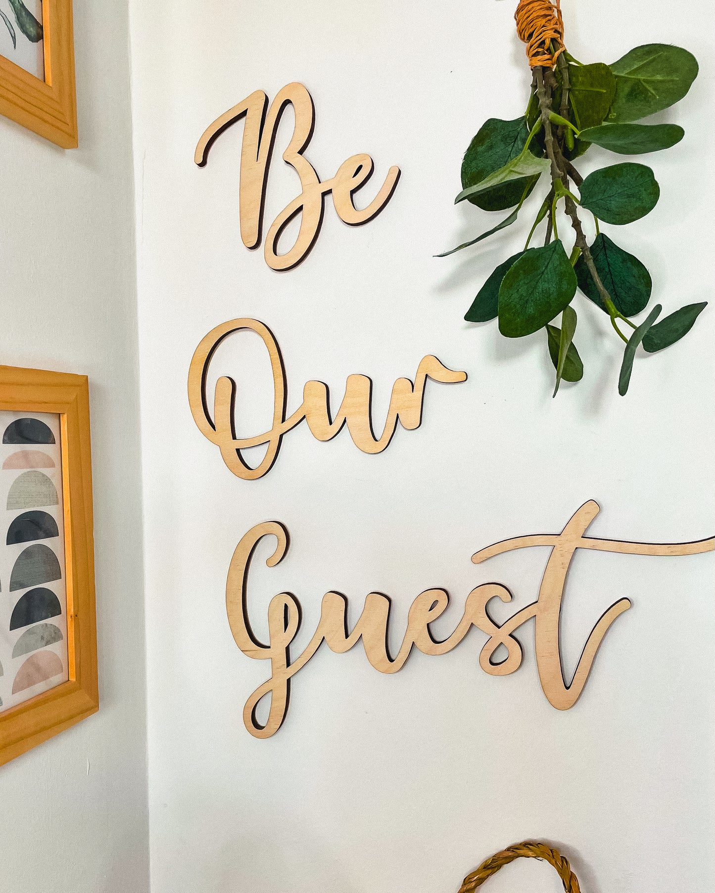 'Be Our Guest' - Wood Words