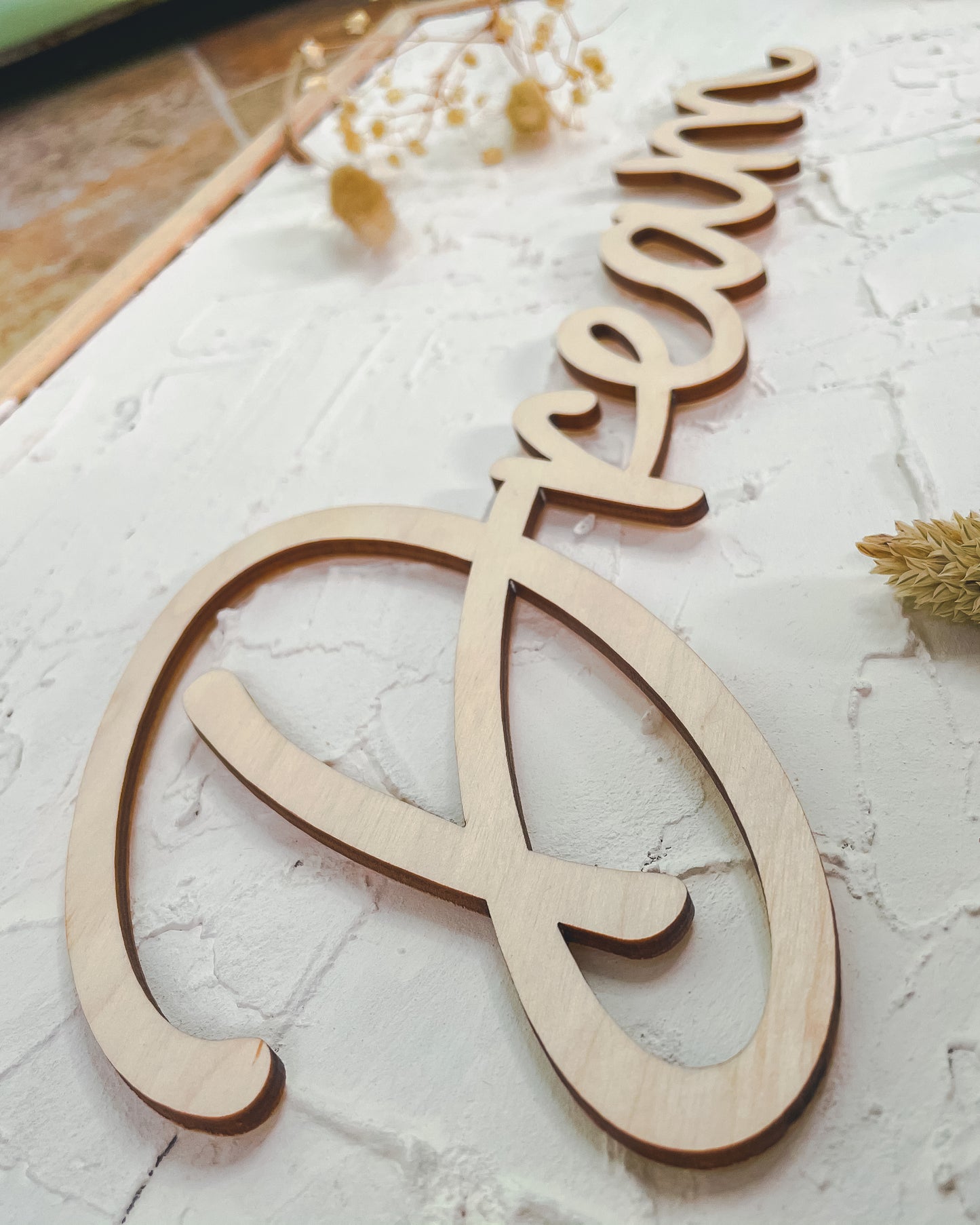 'Dream' - Wood Words