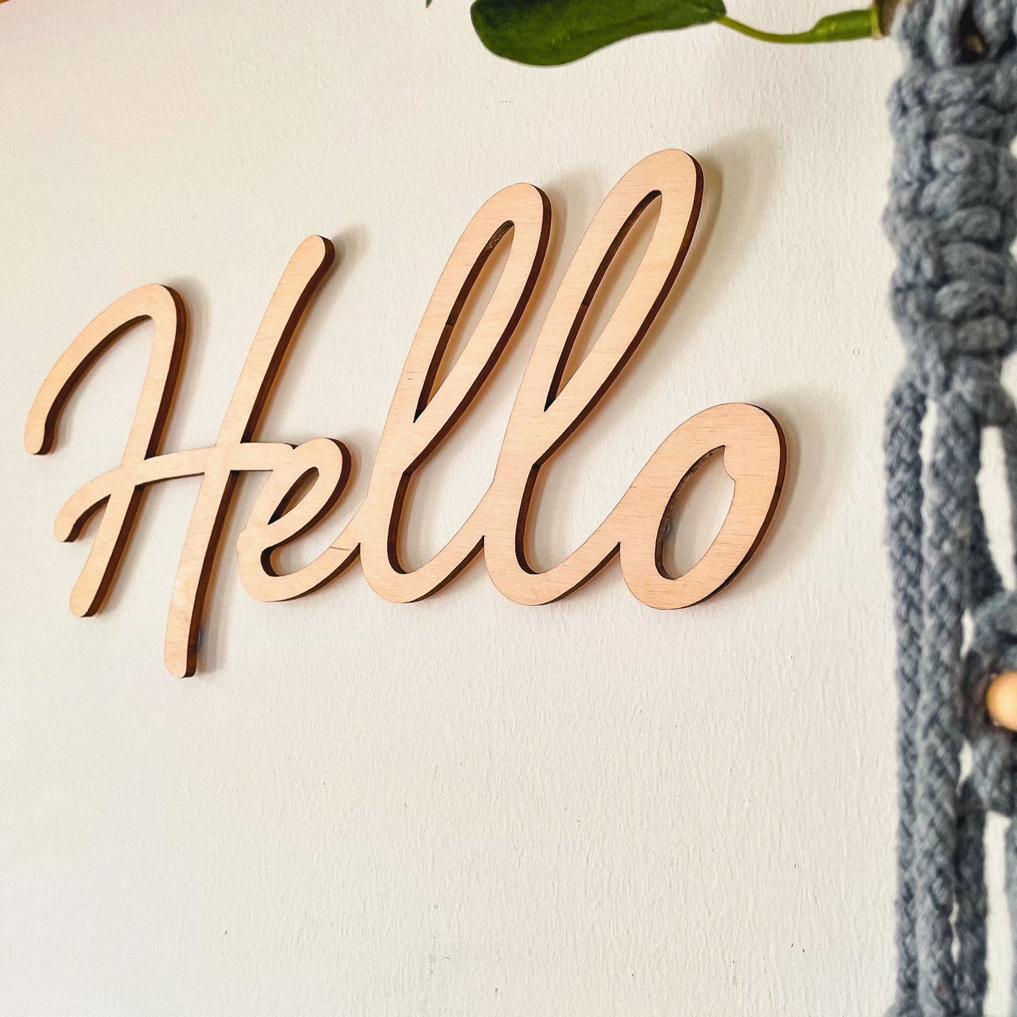 'Hello' - Wood Words