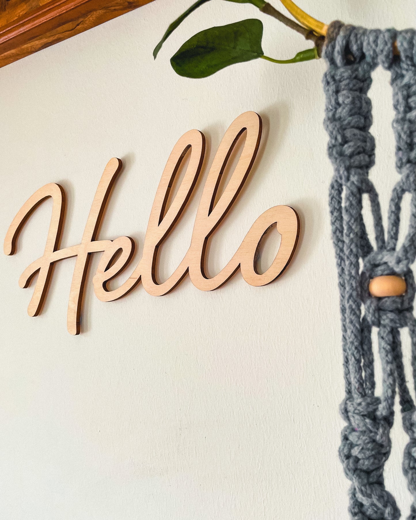 'Hello' - Wood Words