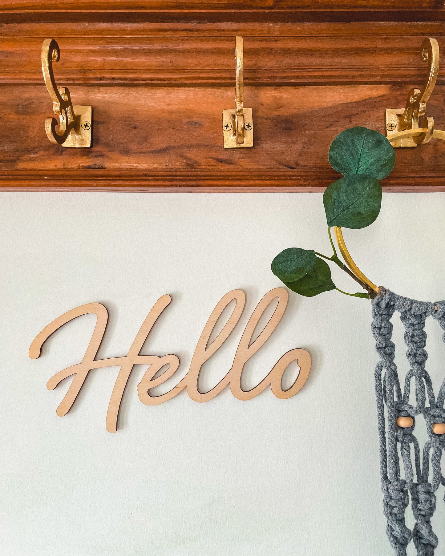 'Hello' - Wood Words