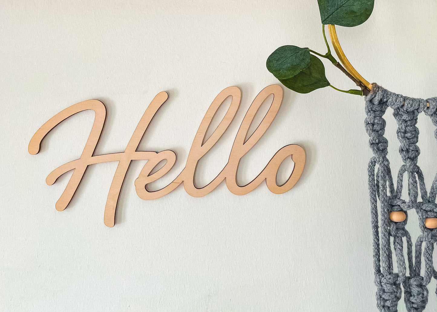 'Hello' - Wood Words