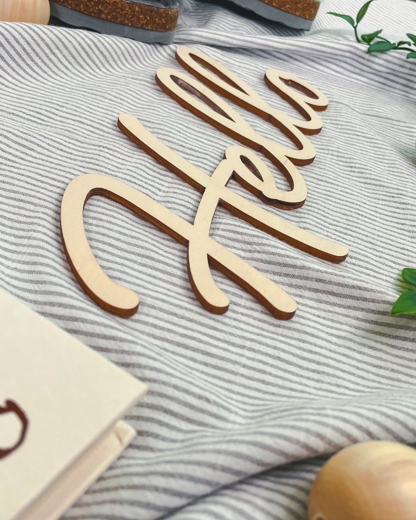 'Hello' - Wood Words