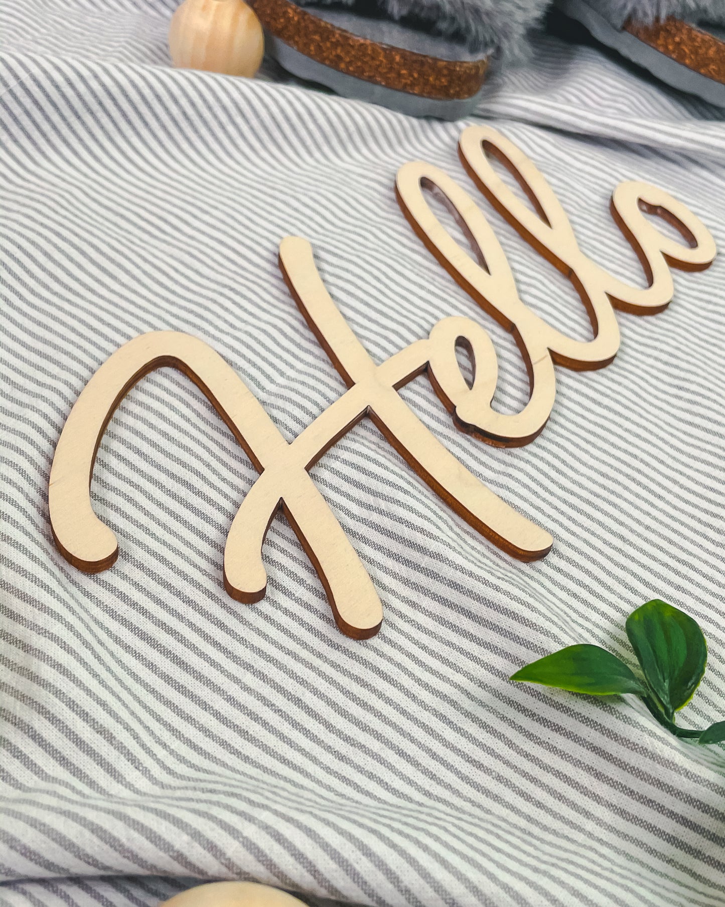 'Hello' - Wood Words