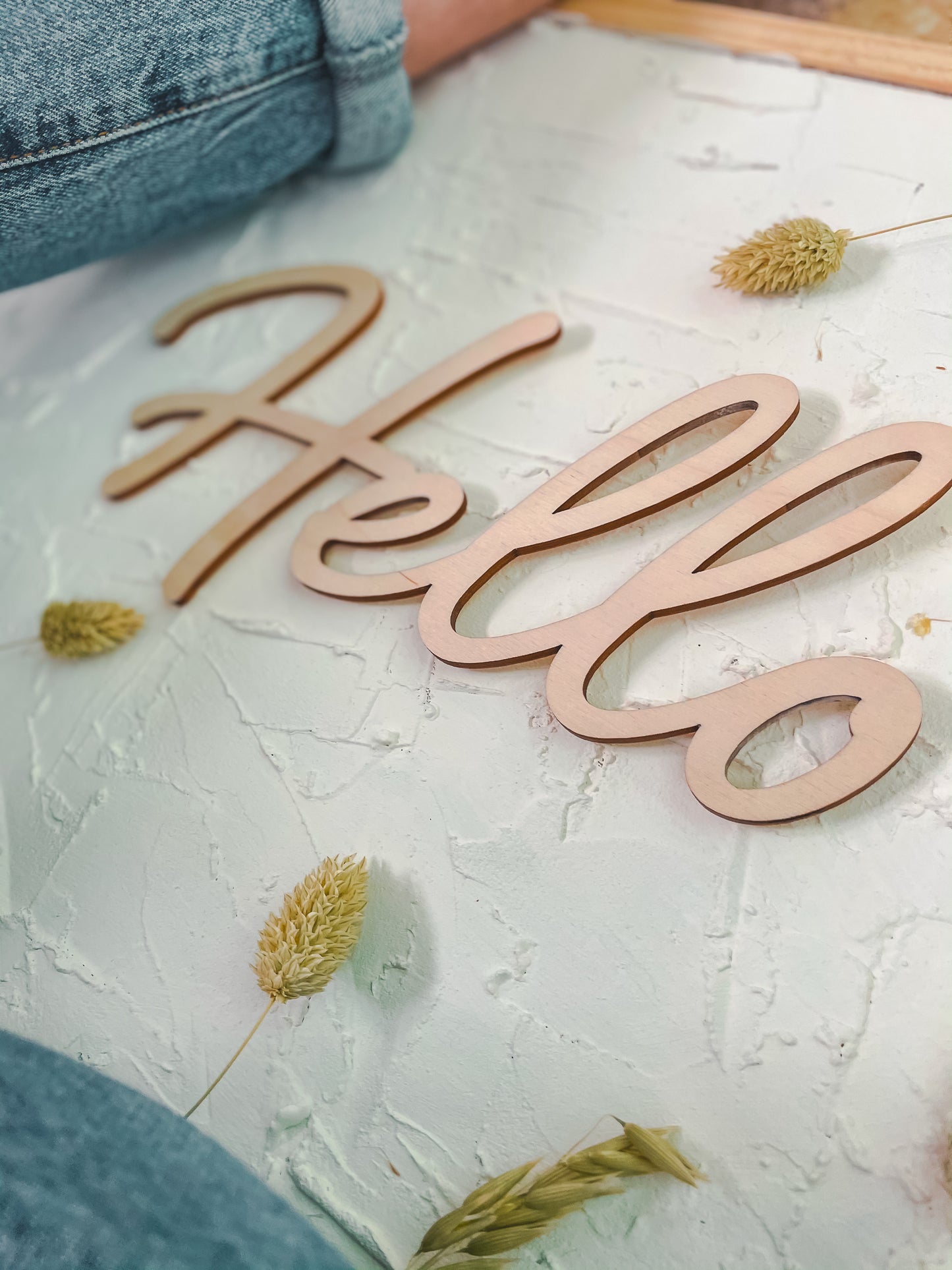 'Hello' - Wood Words