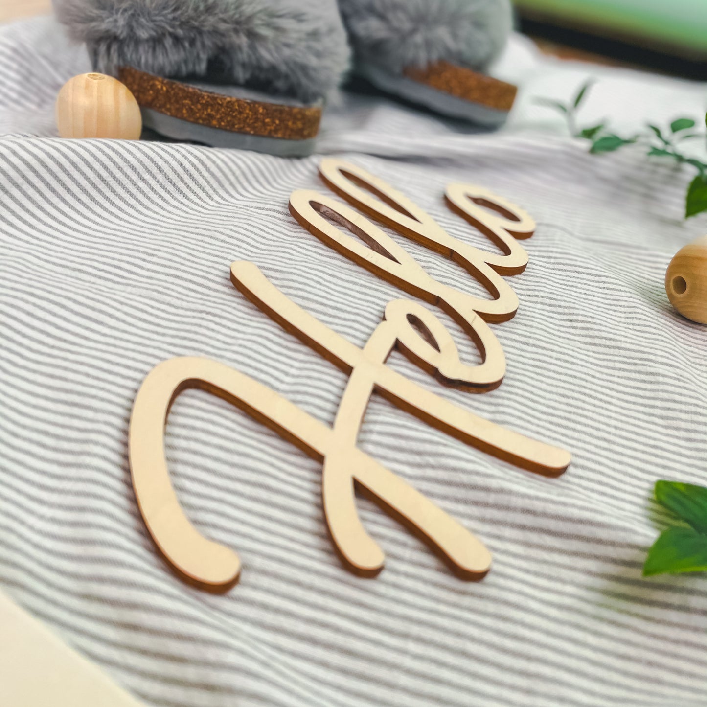 'Hello' - Wood Words