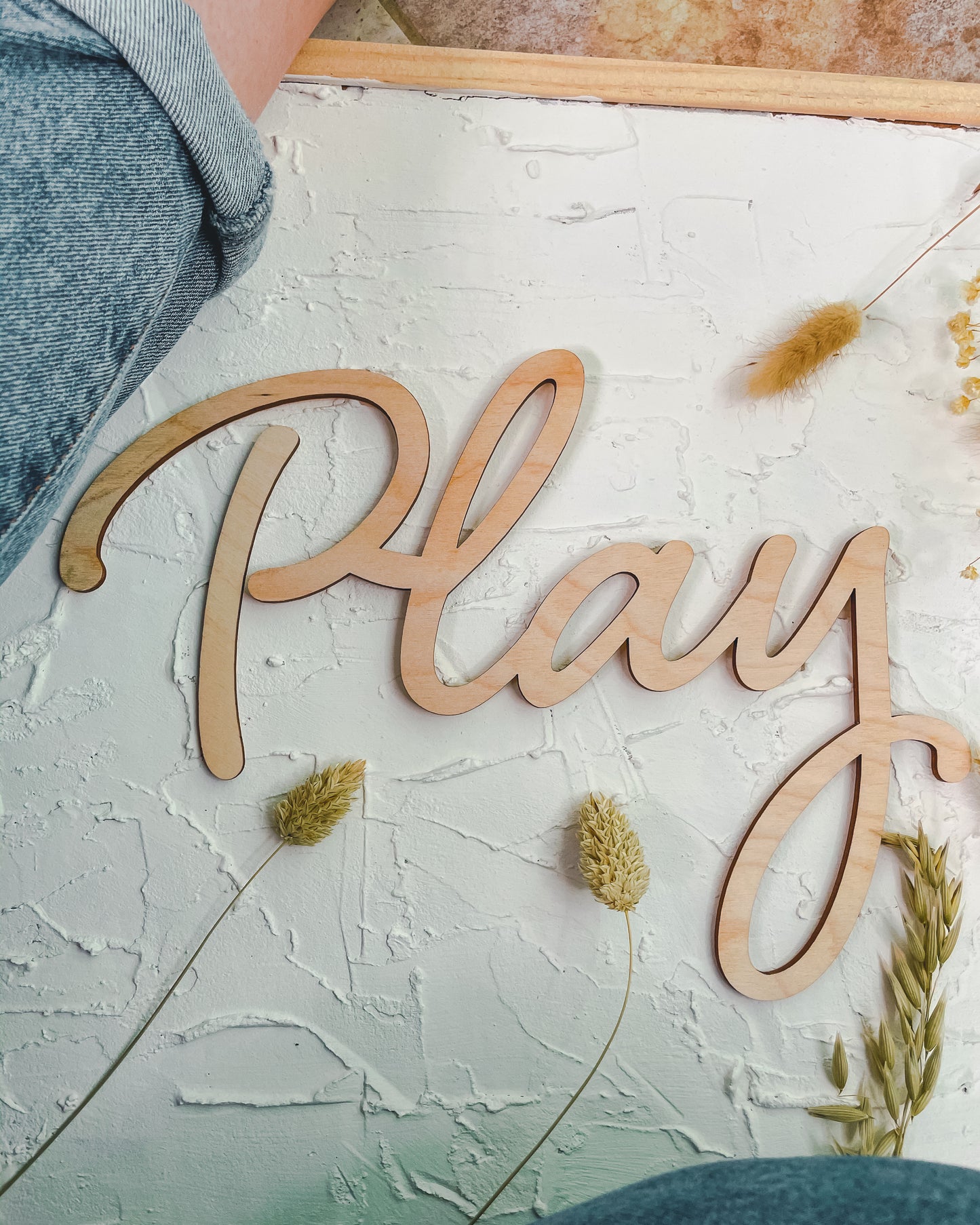 'Play' - Wood Words