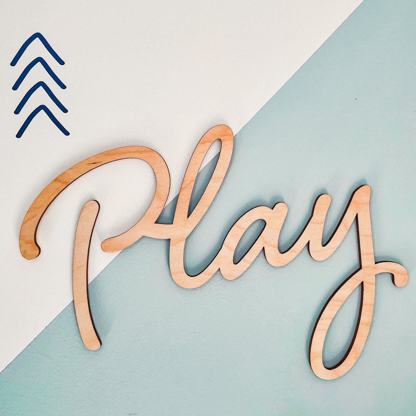 'Play' - Wood Words