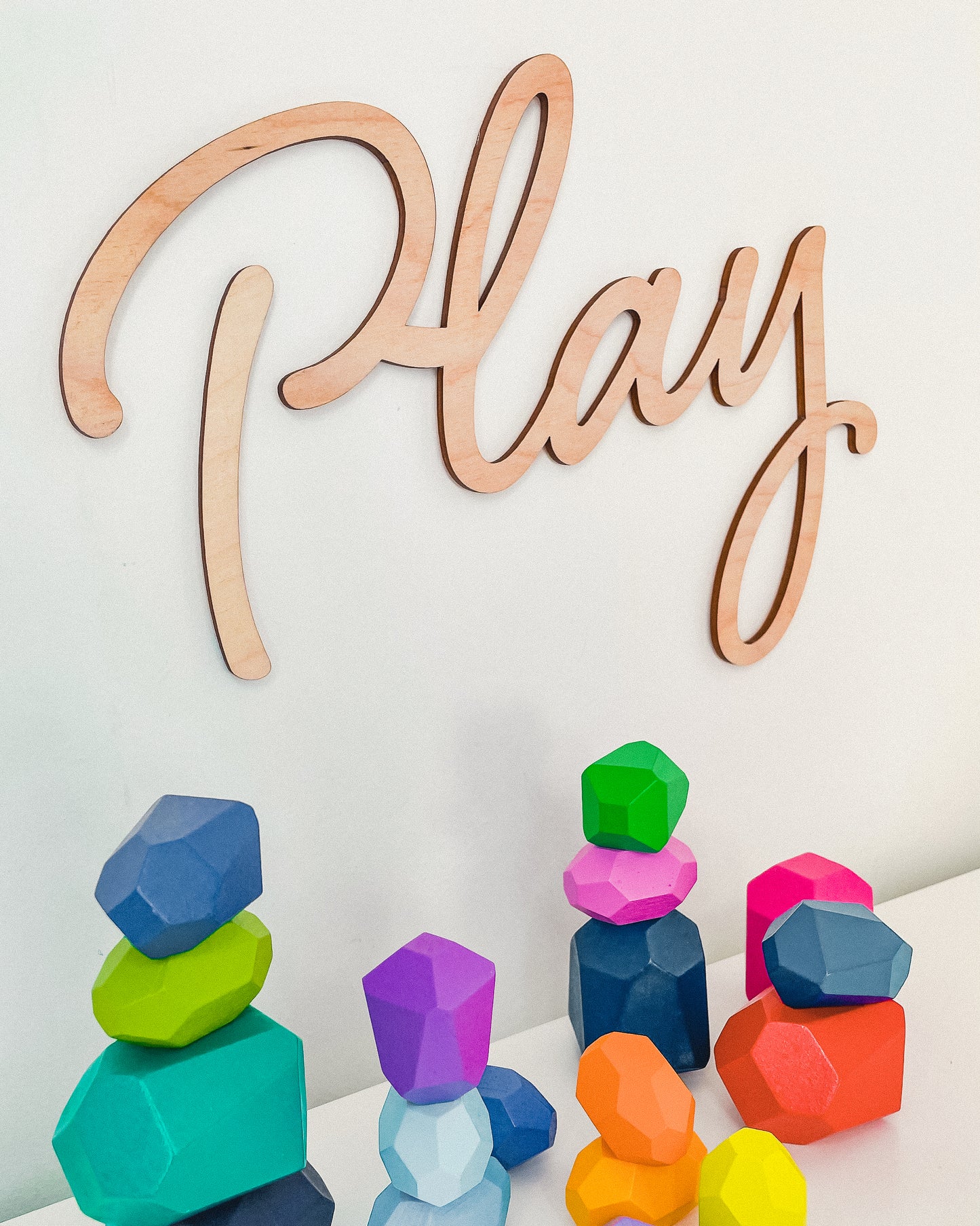 'Play' - Wood Words