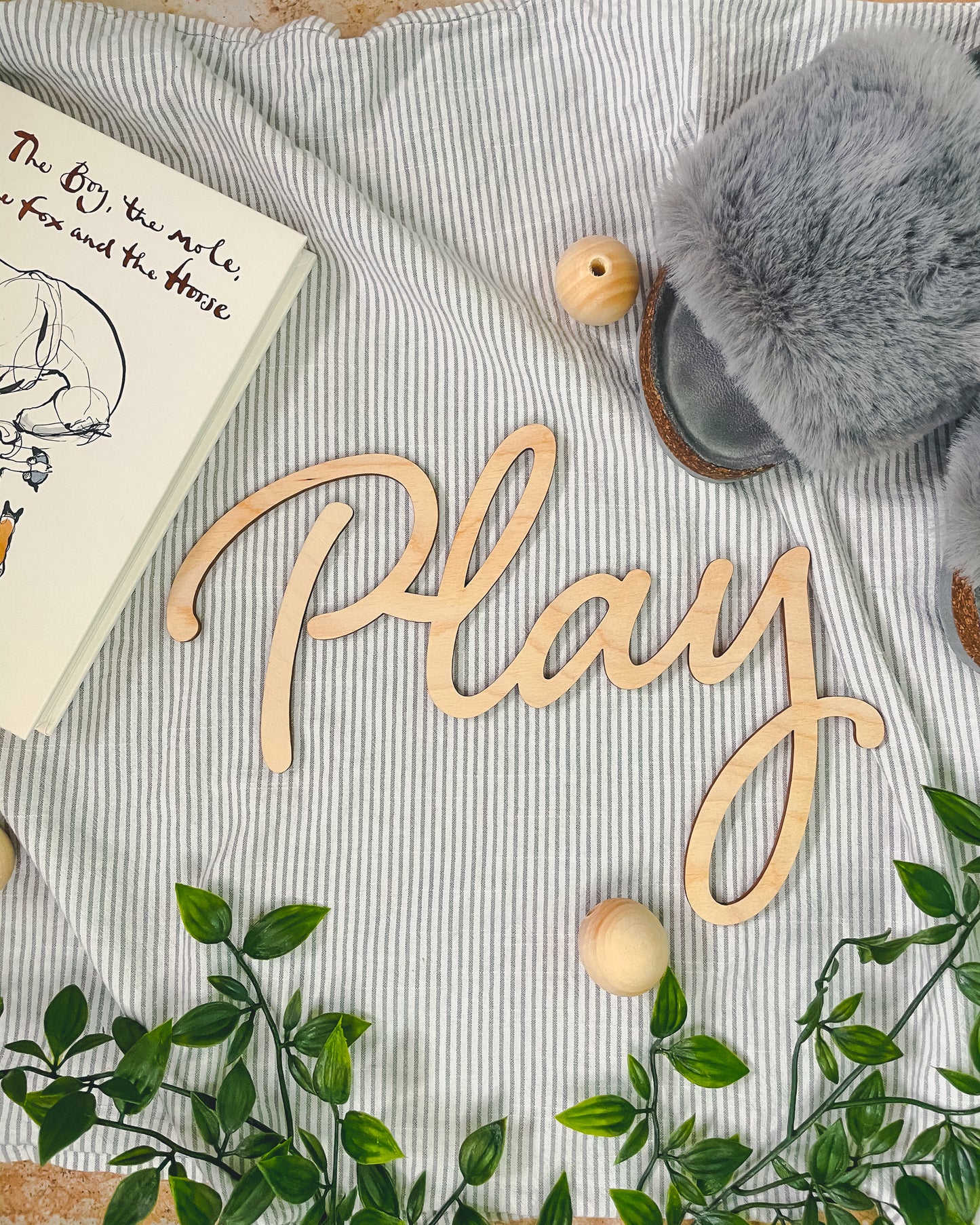 'Play' - Wood Words