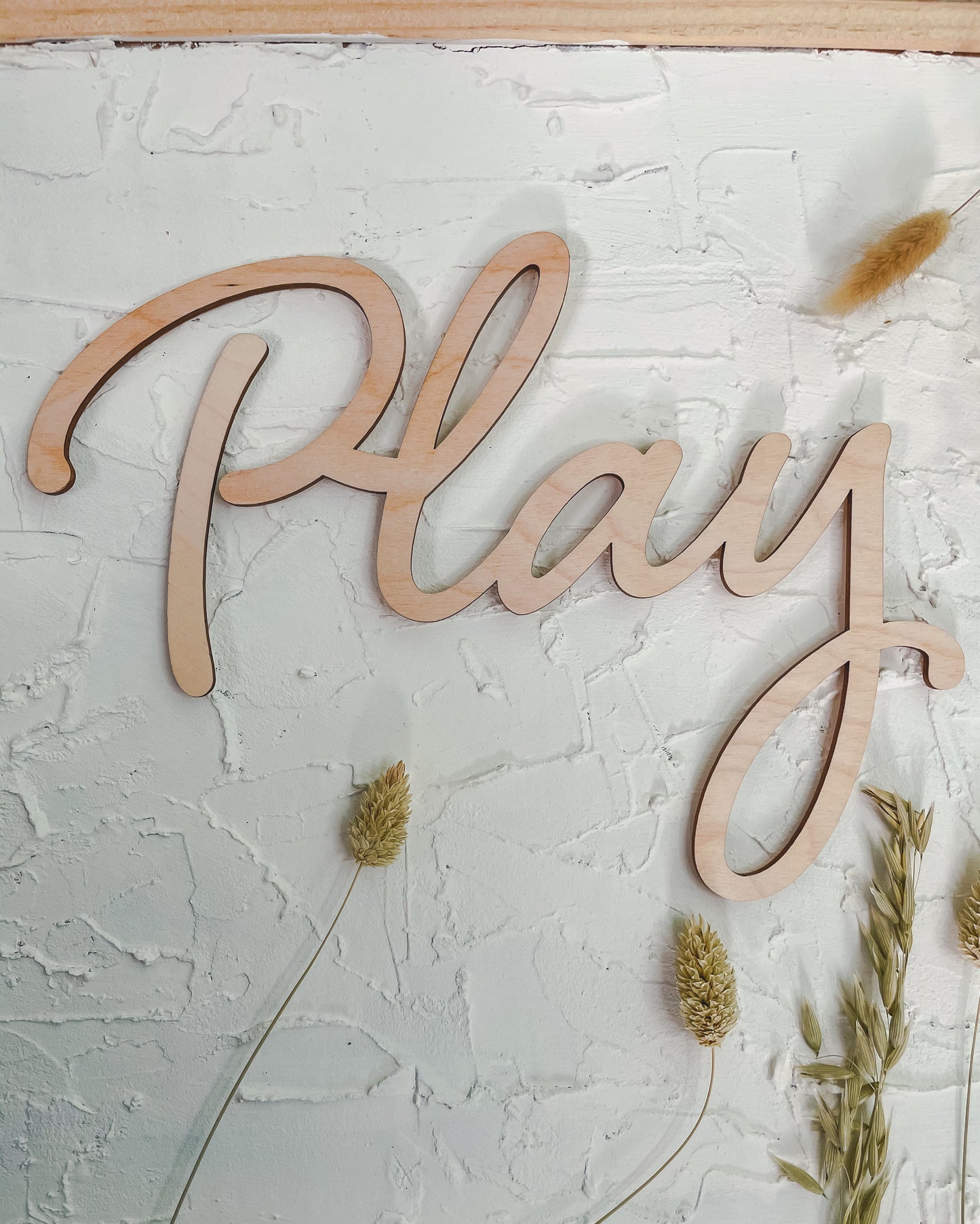 'Play' - Wood Words