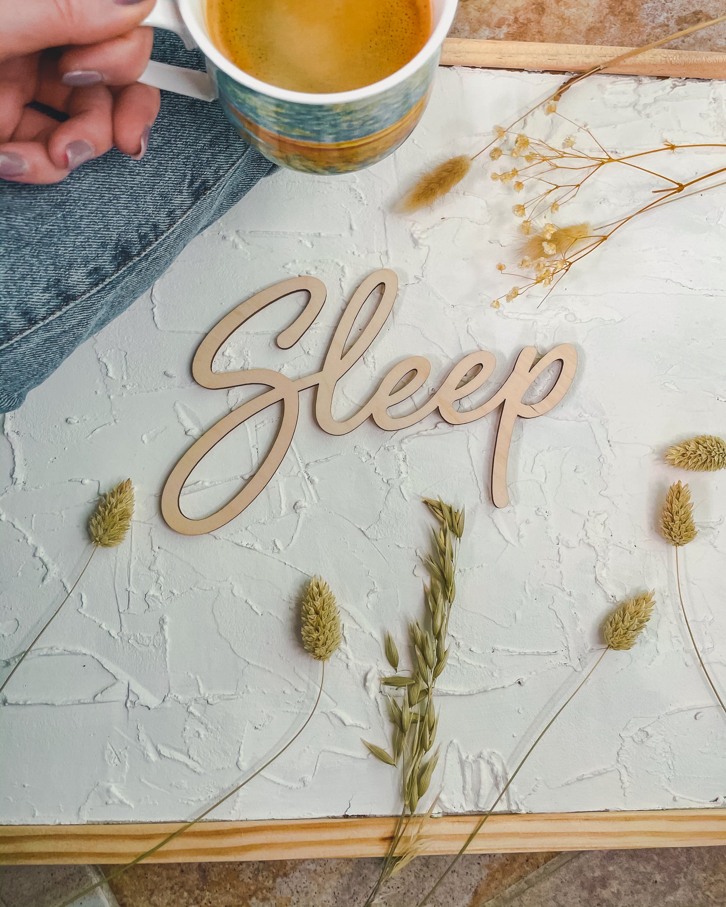 'Sleep' - Wood Words