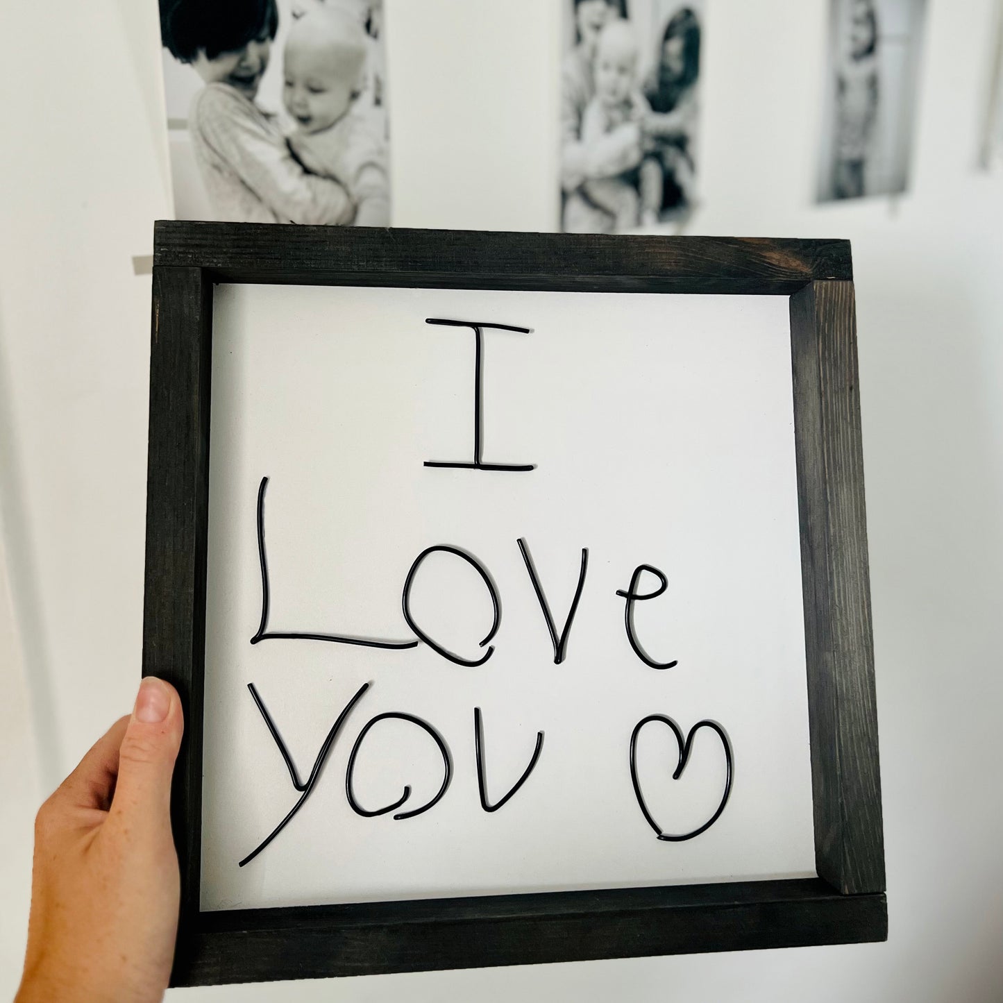 Your handwritten message - square frame