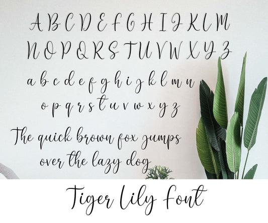 Custom Wire Words - Tiger Lily