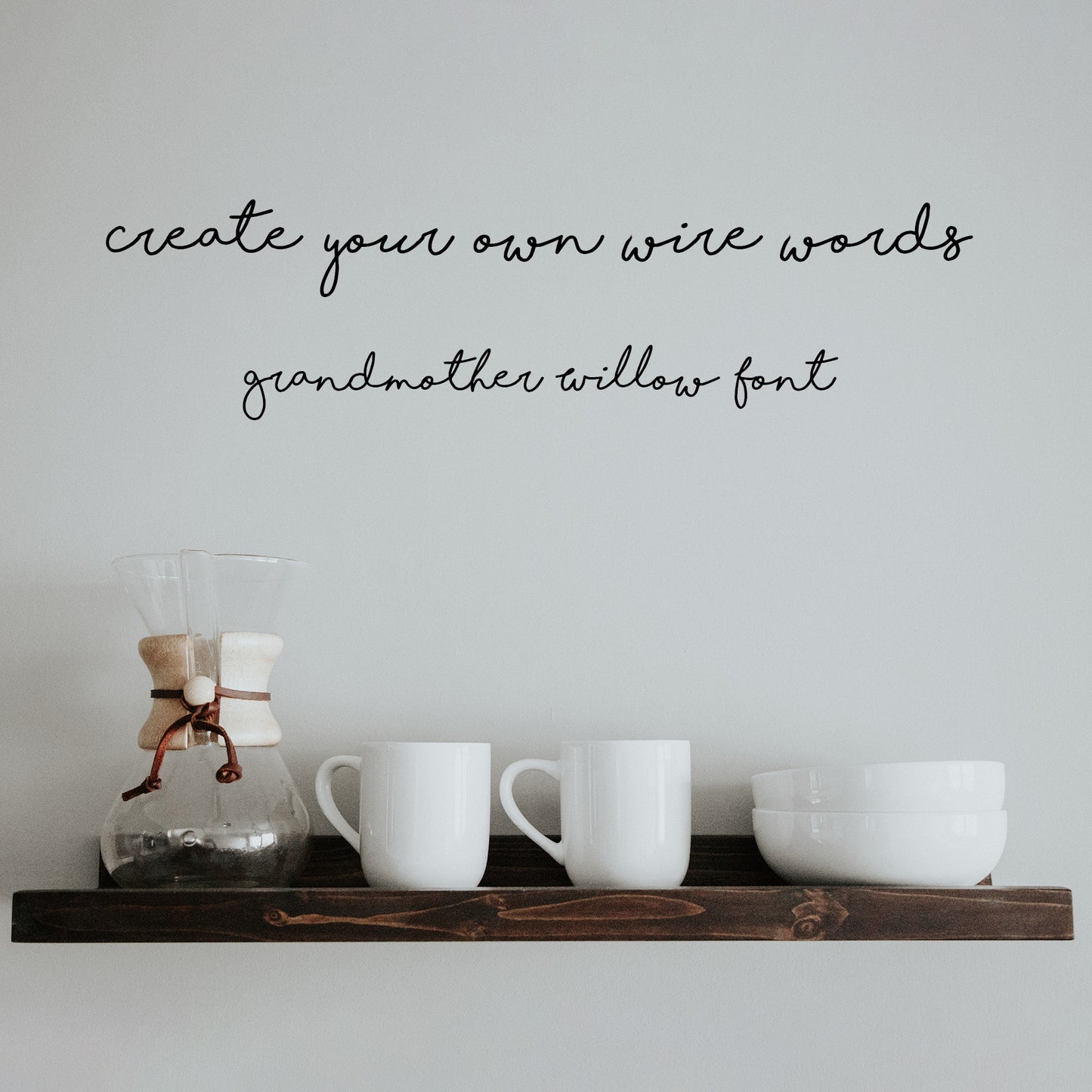 Custom Wire Words - Grandmother Willow