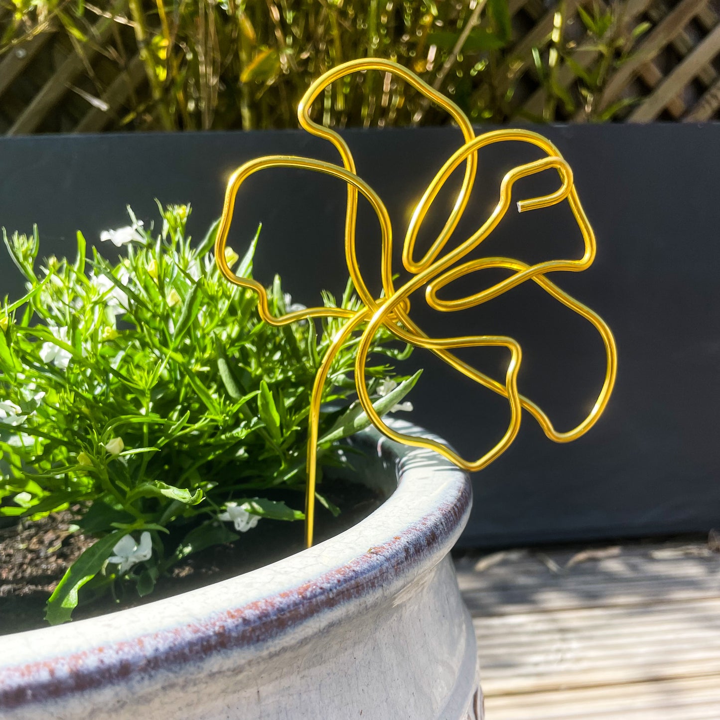 Decorative Flower Plant Pot Stick