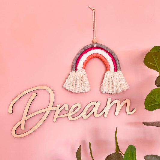 'Dream' - Wood Words