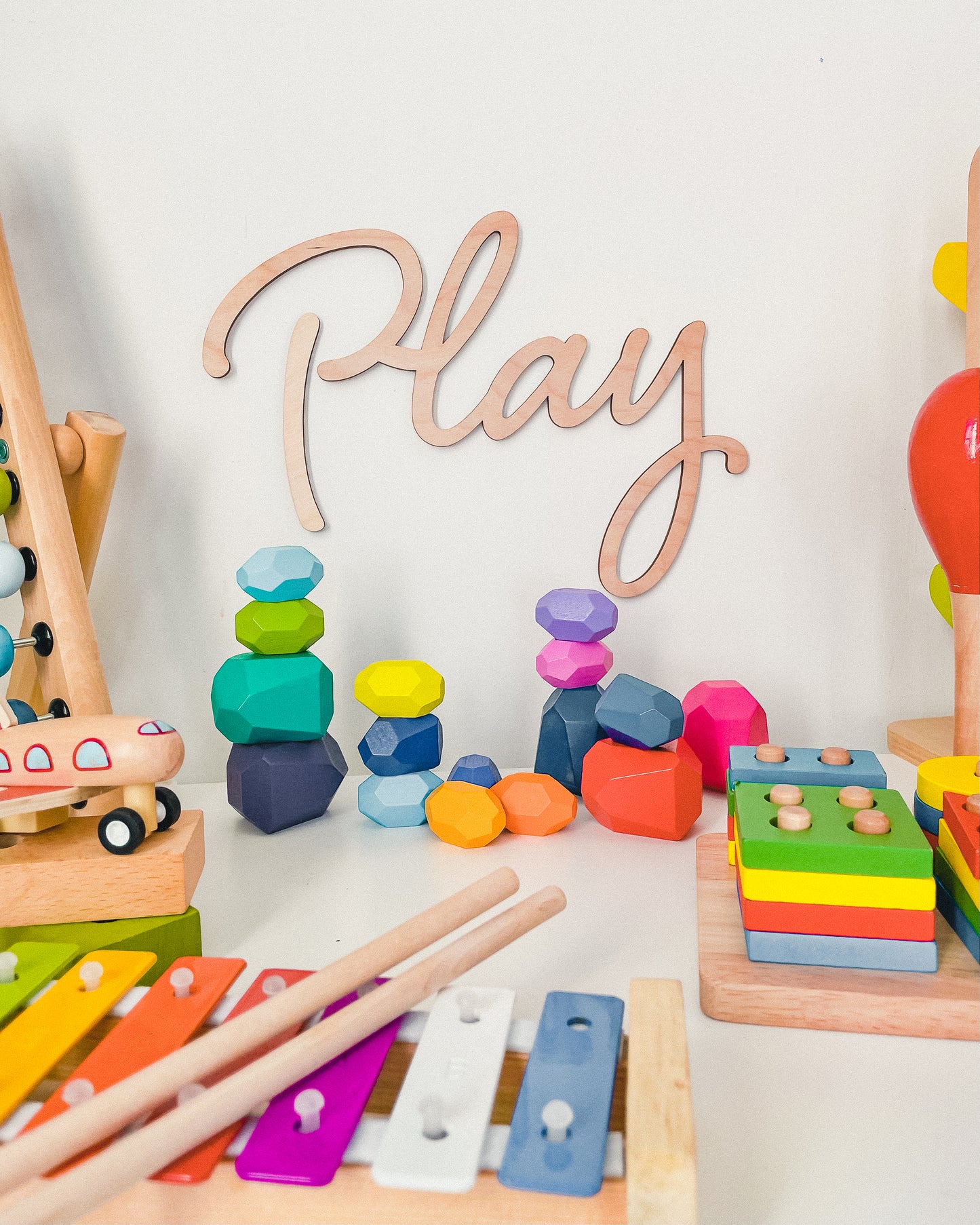 'Play' - Wood Words